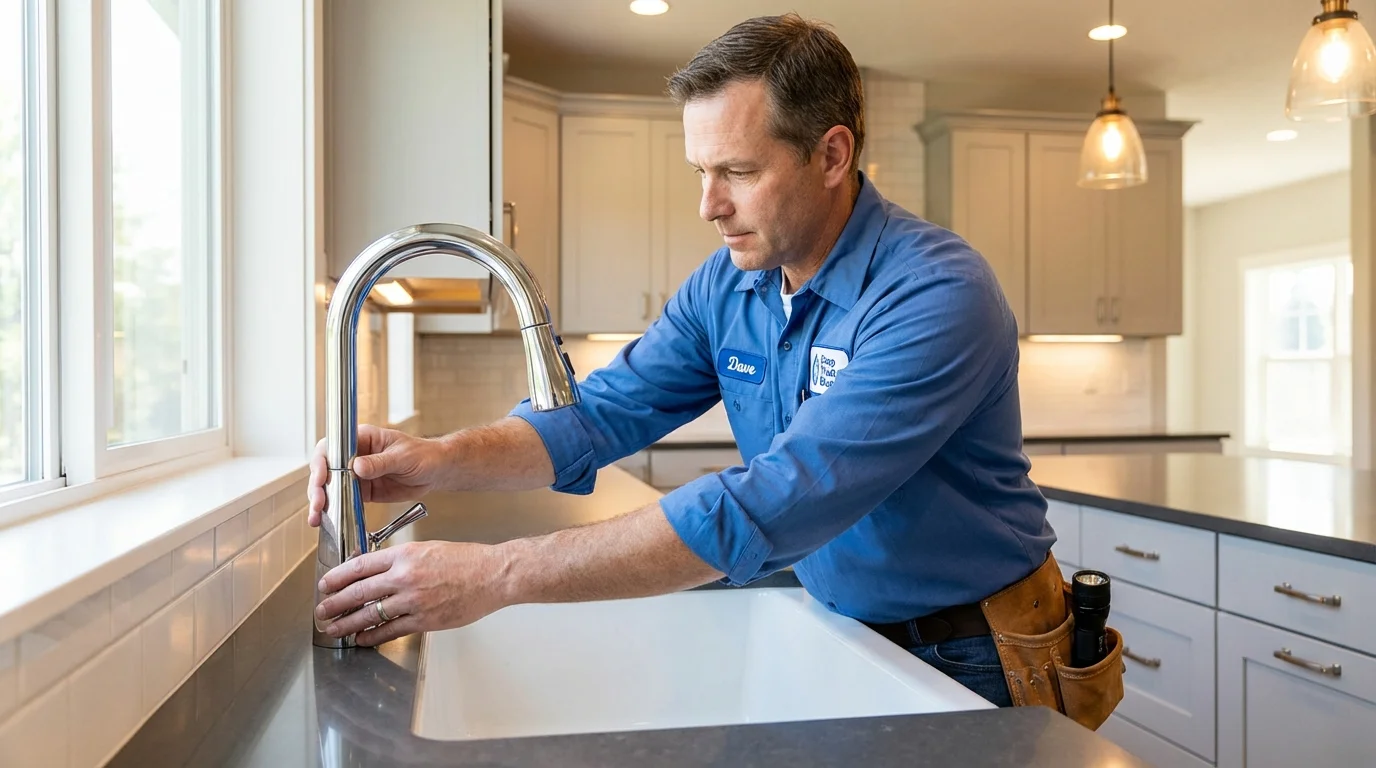 Kitchen faucet installation by Johns Plumbing LLC in Onset